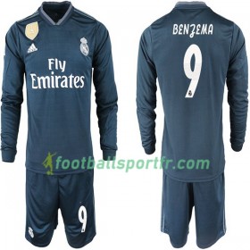 Tenue Real Madrid BENZEMA 11 Enfant Extérieur 2018-2019 Maillot de Foot ML